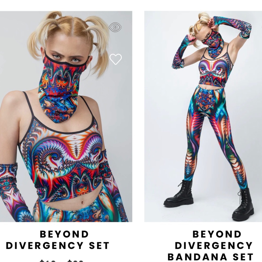 - NWOT Badinka dance wear 5 piece set